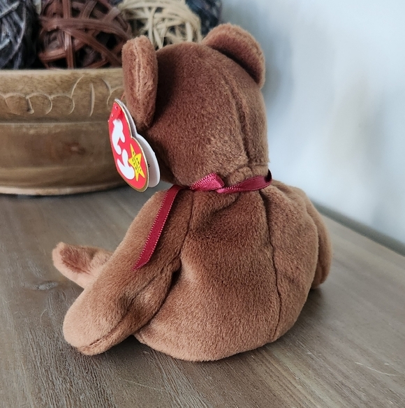 🧸 Ty Beanie Baby “Teddy” the Brown Bear – 1993 Vintage Plush, Excellent Conditi - Picture 4 of 13
